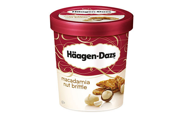 Crèmes glacées Haägen Dazs Macadamia Nut Brittle