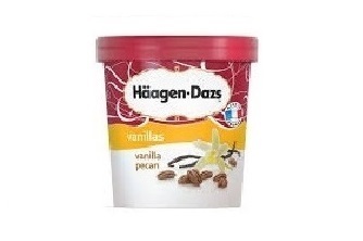 Crèmes glacées Haägen Dazs Vanille Pécan