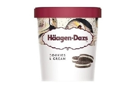 Crèmes glacées Haägen Dazs Cookies & Cream